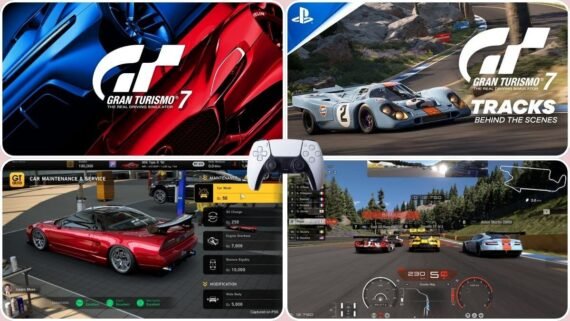 سيارات رياضية أصلية تتسابق على مضمار واقعي في لعبة Gran Turismo 7