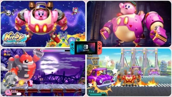 قتال ميكانيكي مميز مع الدرع في لعبة Kirby Planet Robobot