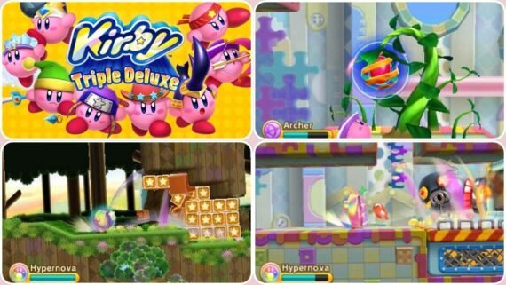 استخدام ثلاثي الأبعاد مبتكر في لعبة Kirby Triple Deluxe
