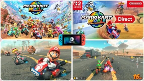 سباقات عالم مفتوح مليئة بالفوضى والمتعة في لعبة Mario Kart World