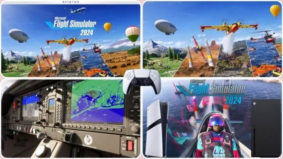 قمرة قيادة واقعية وطائرة تحلق فوق مدن حقيقية في لعبة Microsoft Flight Simulator 2024