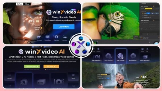 برنامج Winxvideo AI لتحسين وتحويل الفيديو بالذكاء الاصطناعي Winxvideo